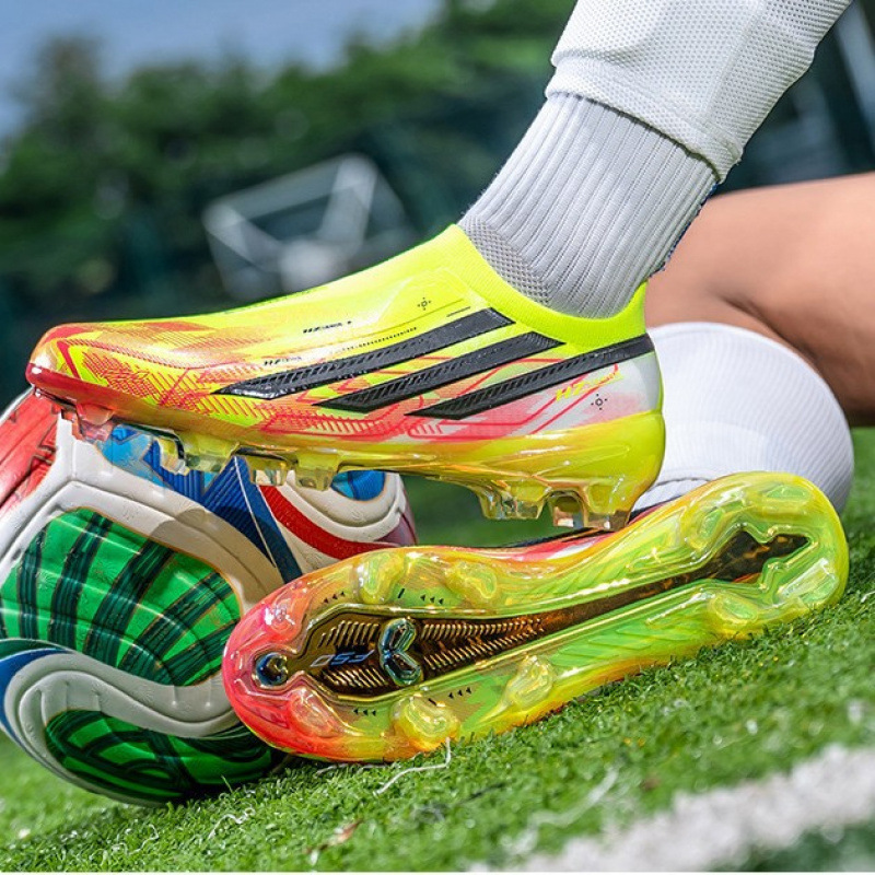 Zapatos de Fútbol para Entrenamiento de TPU y Gamuza Ligeros y de Corte Bajo para Césped Natural y Artificial