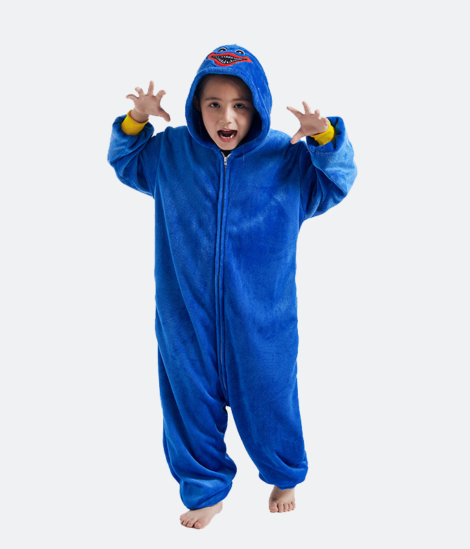 Directo de fábrica transfronteriza nuevo juego de dibujos animados de una sola pieza Pijamas Mujer coral polar pareja franela ropa de rendimiento en el hogar