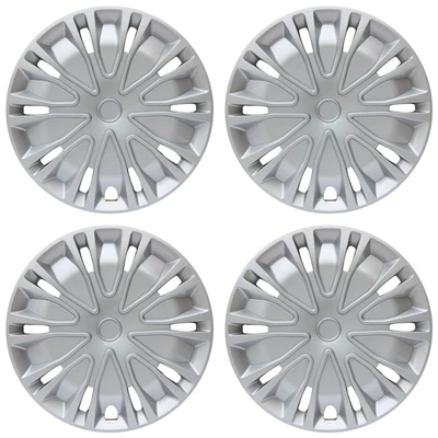 cap wheel shell, Hub cover - 12inch-bk-full-silver-4-pieces