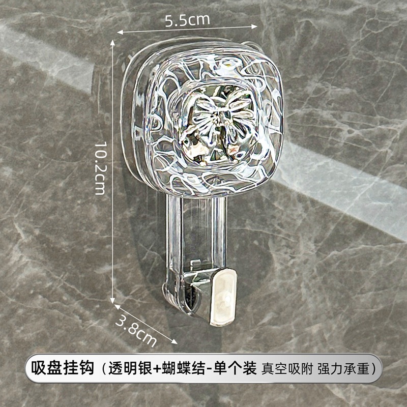 Gancho de ventosa giratoria fuerte vacío sin perforación fuerte gancho adhesivo de carga puerta de cocina detrás de la pared del baño