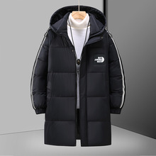 大码中长款棉服男冬季新款加厚保暖胖子青少年棉衣防寒棉袄外套潮