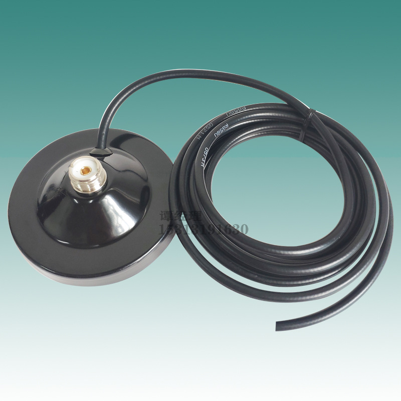 和创通车台天线用强磁底座SL16电台钢丝鞭状车顶吸附吸盘接头自选