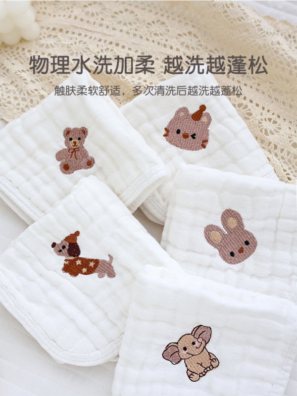 六層の泡の糸の赤ちゃんの小さい方のタオルの柔らかい吸水の赤ちゃんの専用の顔のタオルのa類の新生児のよだれのタオル|undefined