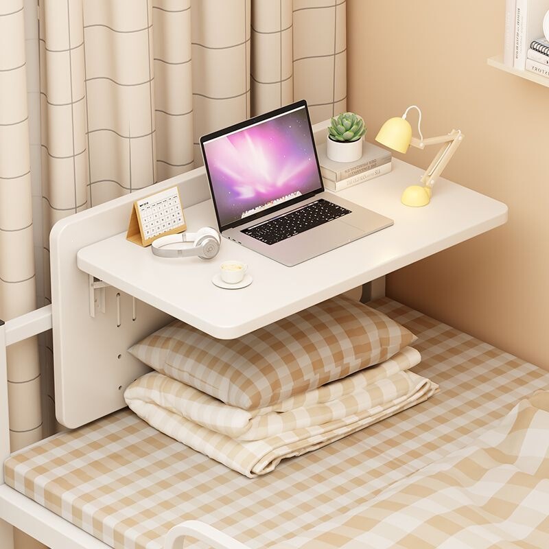Folding table for bed, hanging desk for bunk beds, dormitory computer table, floating ins-style foldable bed table Folding table for bed, hanging desk for bunk beds, dormitory computer table, floating ins-style foldable bed table