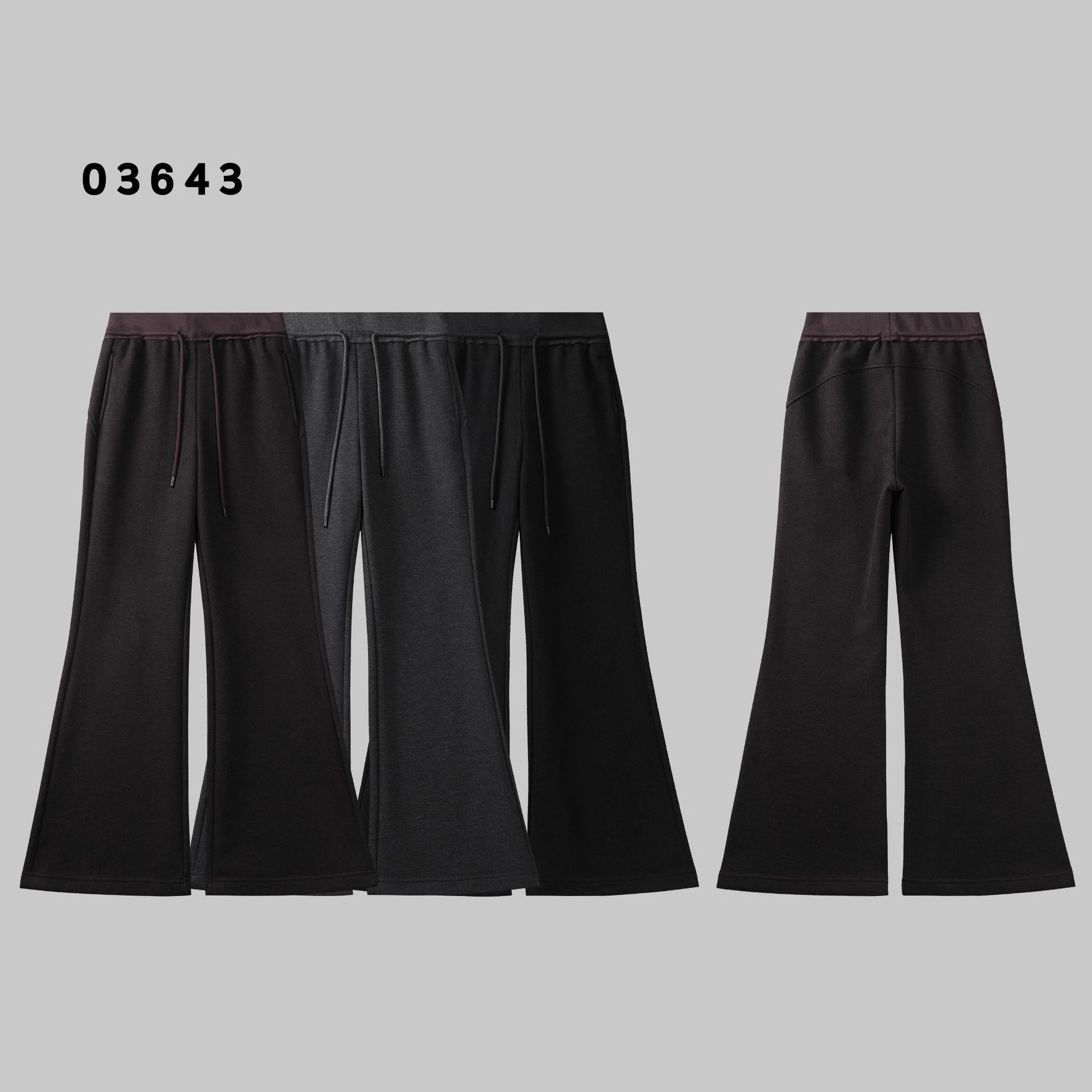 Shenzhen Nanyou Casual Sports Micro-Flared Pants for Women 2025 Autum New Sexy Drawstring High Waist Slimming Look Long
