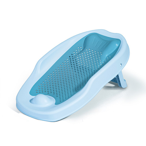 Baby bath net Colorful baby bath bed Newborn bath mat Net pocket rack Children's bath net frame Bath net