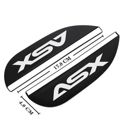 Car Logo, Rearview mirror rainproof sticker - mitsubishi-4-asx