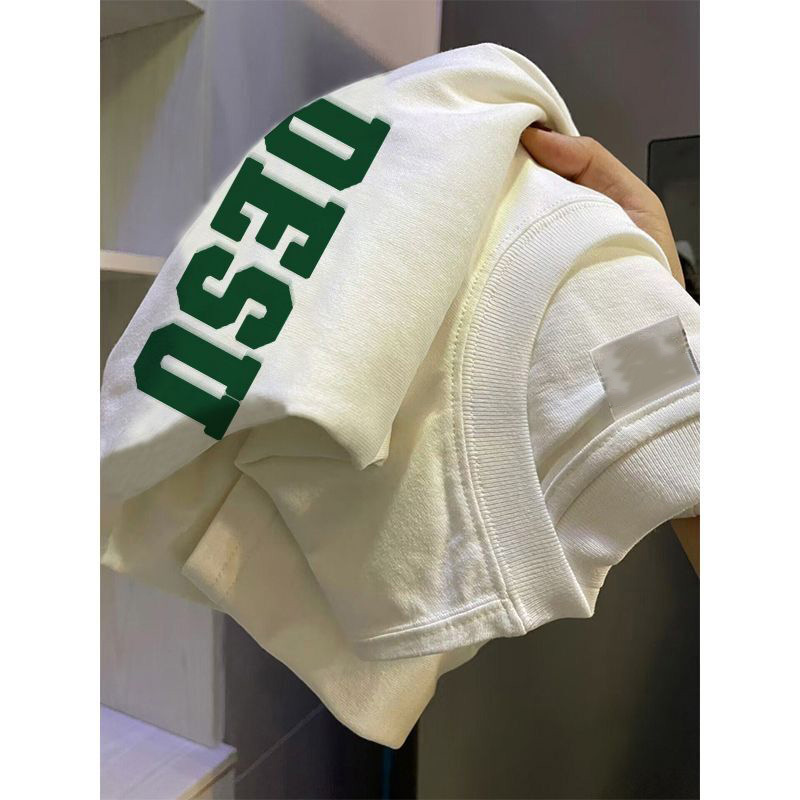 Verano nuevo nicho adelgazante popular estilo coreano ins moda tribu imprimir moda todo partido cuello redondo manga corta Camiseta para hombres
