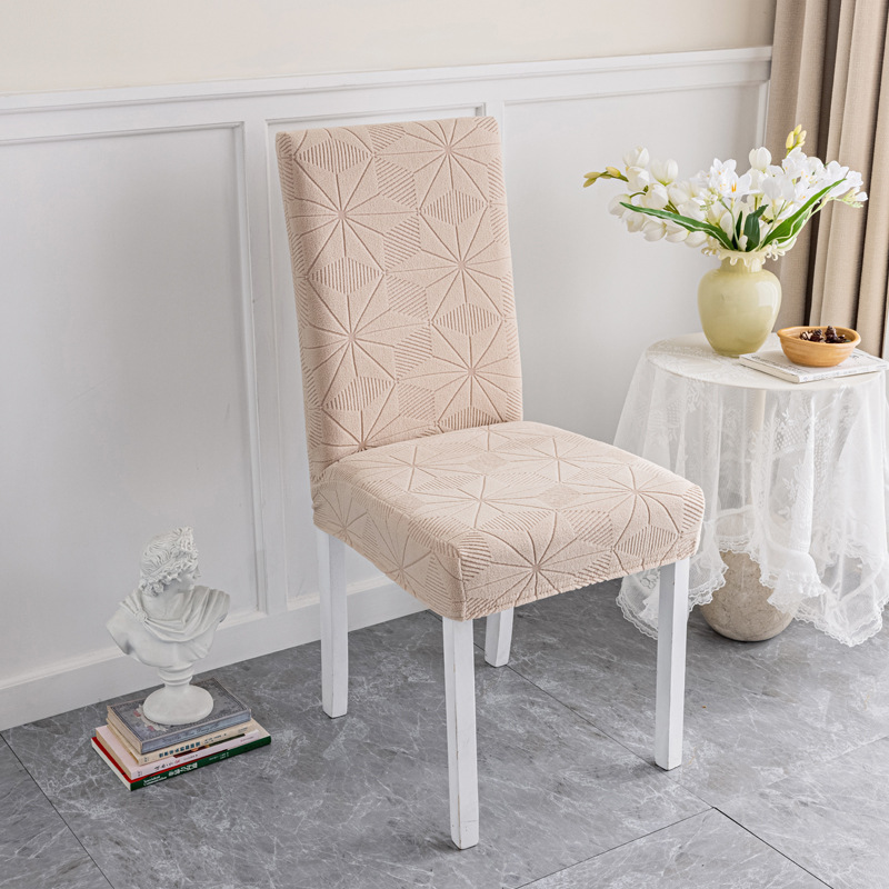 Personalizado transfronterizo simple comedor pequeño silla curva cubierta elástica cubierta taburete cubierta asiento de mesa de comedor estilo moderno minimalista