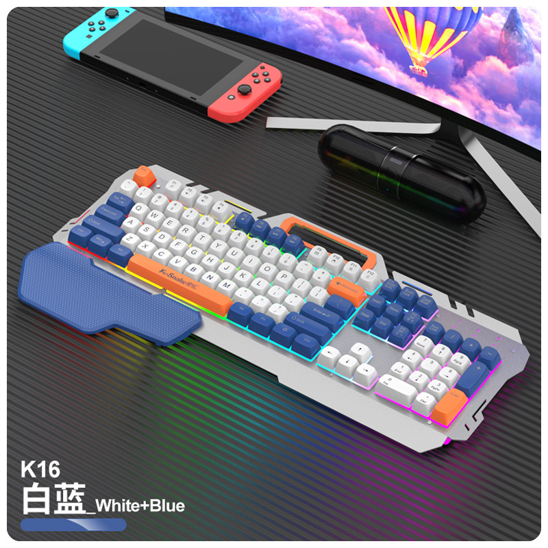 マムシkm 160有線usb金属ネットカフェのキーボードのマウスセットの機械的な手触りのコンピュータの電気競争のゲームのキーボードのマウス|undefined