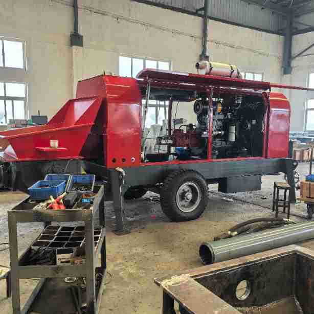 混凝土输送泵建筑工地农村建房水泥浇筑地泵电动柴油二次构造柱泵