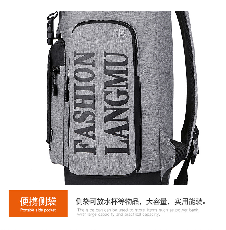 Wholesale of new fashionable, simple and large-capacity shoulder bags, business commuting and casual backpacks, nylon fabric computer backpacks undefined