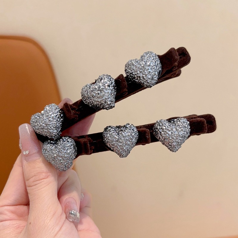 Perezoso doble trenzado clip de cabello para niños acabado artefacto de cabello de niña clip lateral frente un clip de frangeo