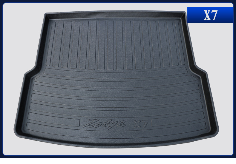 Suitable for 2017 Jinbei Tjatse Trunk Mat, Wear-Resistant and Waterproof Interior Modification Tpe Trunk Mat