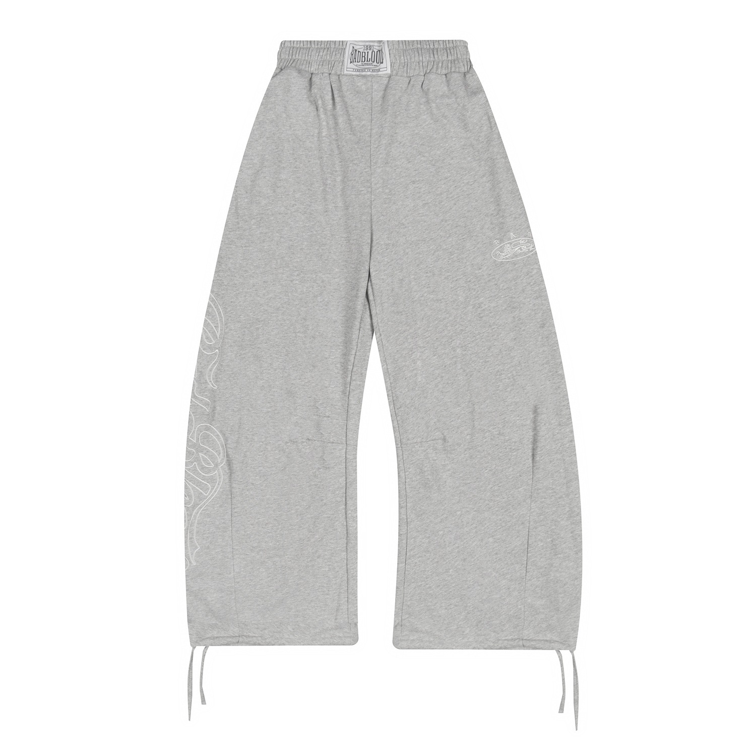Badblood letter scimitar sweatpants gray / XS