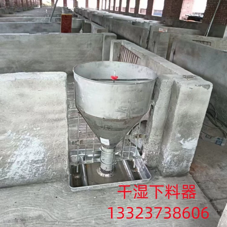 Автоматическая двухсторонняя кормушка для свиней с функцией влажного и сухого кормления, из нержавеющей стали.