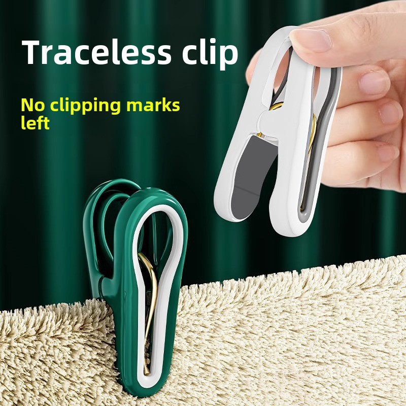 New Light Luxury Small Clip Windproof Clip for Drying Bed Sheets and Socks Clip for Home Student Dormitory Plastic Clip Manufacturer Wholesale