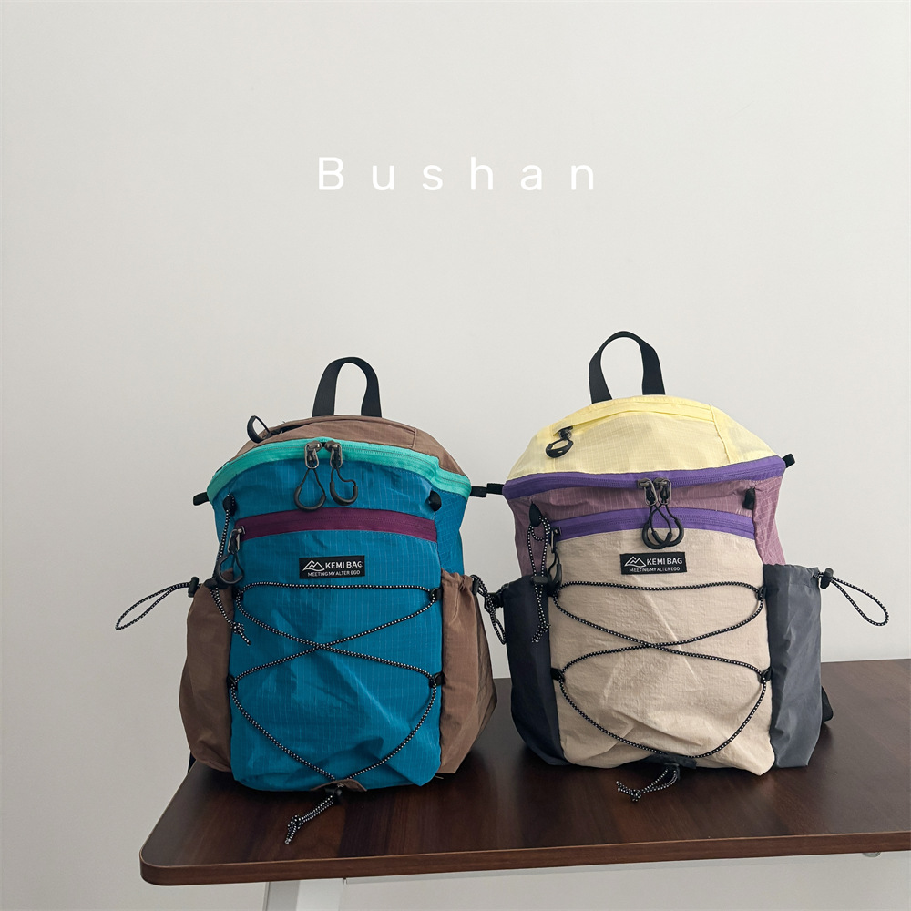 Ins Style Mountain Series Casual and Versatile Kidsren's Backpack for Boys and Girls, Simple Outdoor Lightweight Backpack, Large Capacity School Bag