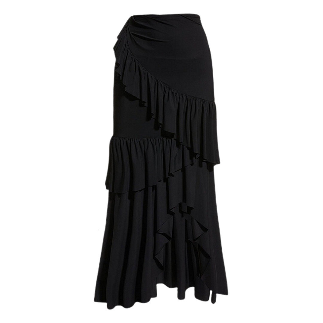 Damen Badeanzug Schwarz Weiß Mit Blumenmuster Für Den Strand_voghion.com