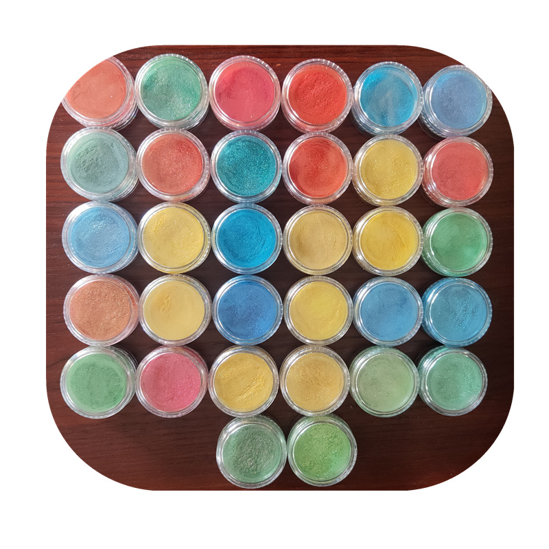 供应彩色变色龙工艺饰品水晶泥油漆油墨涂料印刷家具一袋100克