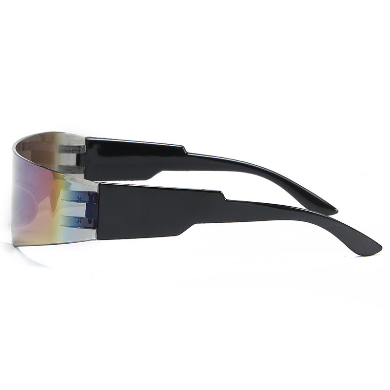 Cyberpunk stijl heren sportzonnebril met groot frame_voghion.com