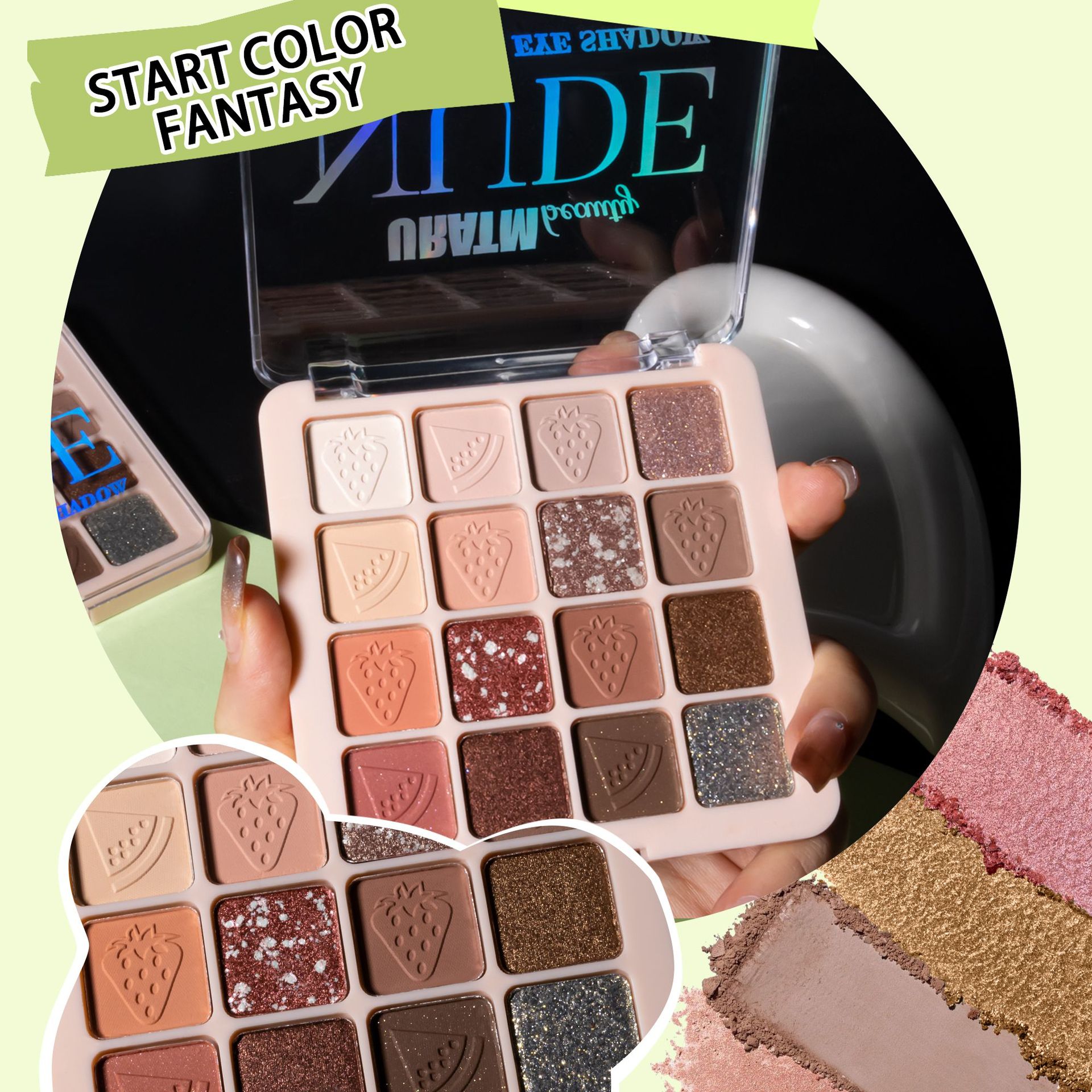 Cross-border bestseller multi-functional all-in-one makeup palette, matte pearlescent eyeshadow, high-gloss contouring all-in-one eyeshadow palette for beauty undefined