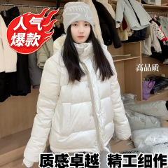 lulu同款puff五格羽绒服女保暖连帽加厚外套露露家泡芙