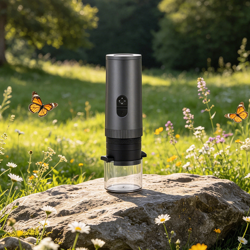 Intelligent Digital Display Portable Coffee Machine, Electric Italian and American Capsule Coffee Maker, Wireless Espresso Extraction Machine for Outdoor Travel