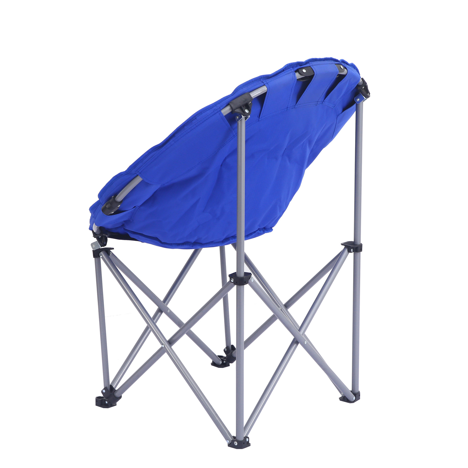 Silla de sofá perezoso plegable transfronteriza Silla de almuerzo de dormitorio Campamento portátil al aire libre Silla de luna Silla perezosa redonda