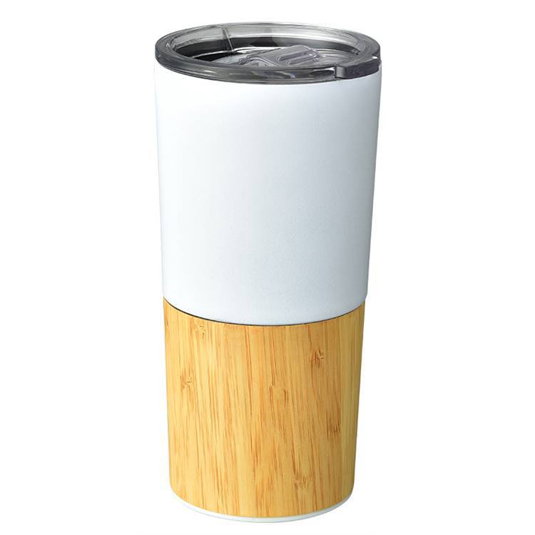新款304不锈钢保温杯竹子外壳汽车杯双层隔热随手杯咖啡杯可定 制