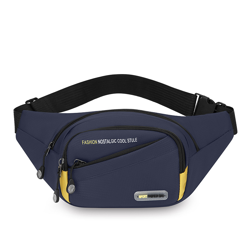 Bolso bandolera multifunción para deportes al aire libre Bolso bandolera bandolera multifacética de gran capacidad para hombres Bolso de pecho de moda engrosado de tela Oxford