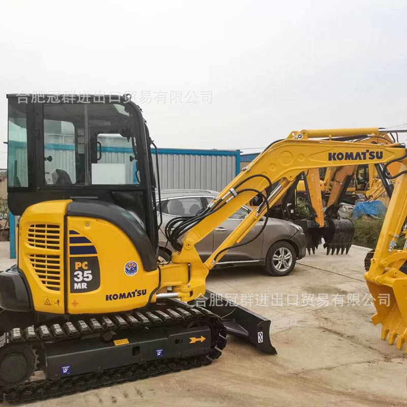 Japón original sin reparación Komatsu noventa por ciento nueva excavadora PC35 pequeña excavadora de huerto agrícola doméstica excavadora image 1
