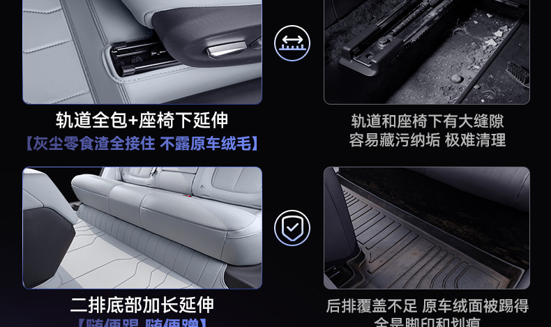 Suitable for Xpeng P7+ Full-Coverage Floor Mats and 26 Other Extended-Range Car Interior Modification Accessories, Including Trunk Mats