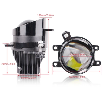 Fog lamp Led Dual Light Lens White Light