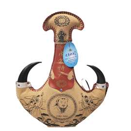 敕勒腾皮囊奶酒成吉思汗头像38度500ml刺勒歌酒业内蒙古特产批发