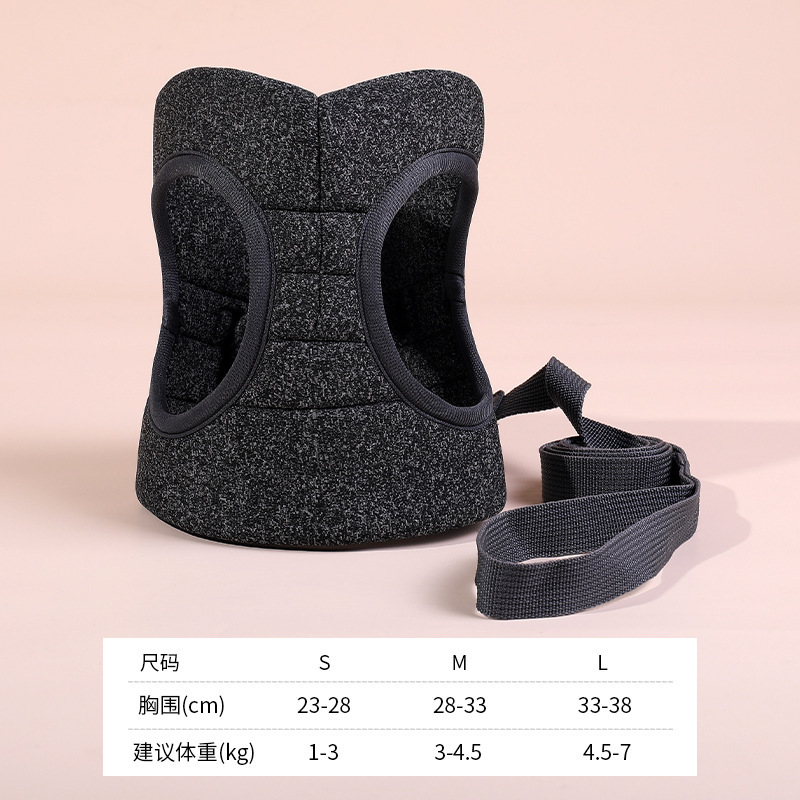 Chaleco gato cuerda de tracción anti-rotura correa de pecho para mascotas Velcro acolchado gato cuerda suministros para mascotas al por mayor