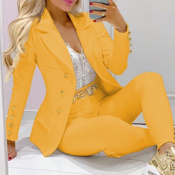 2025Wish Amazon Independent Website New Casual Fashion Small Suit Set for Women