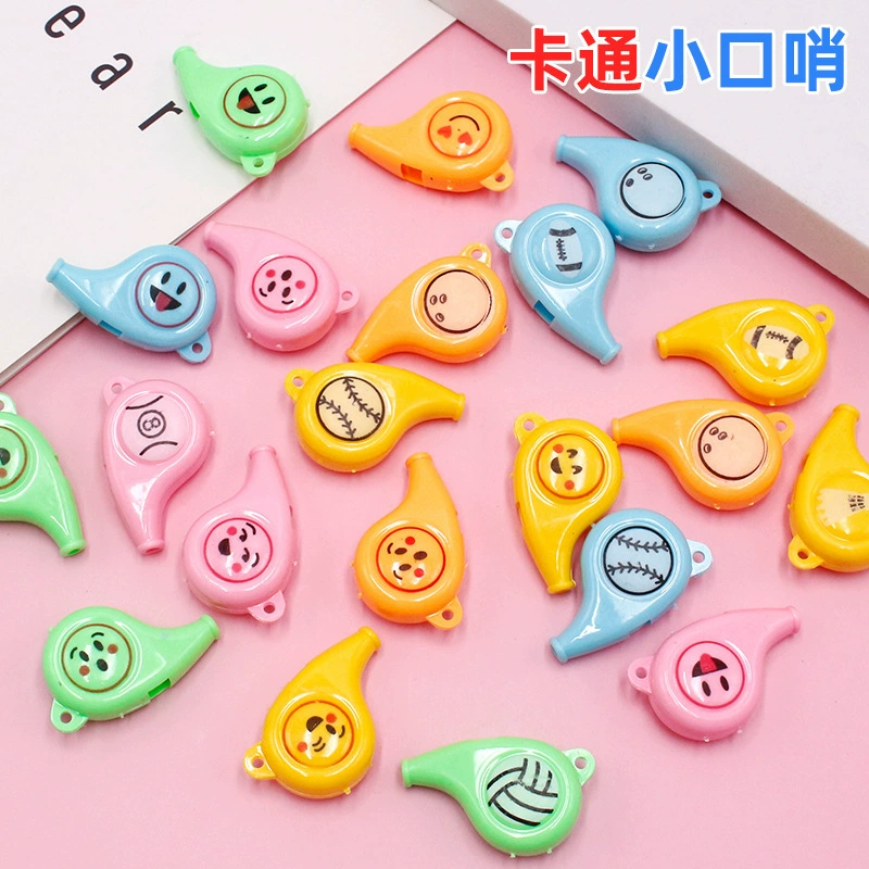 Мультяшный пластиковый свисток детская игрушка цветная подбадривая рефери свисток болельщики подбадривать маленьких подарков оптом