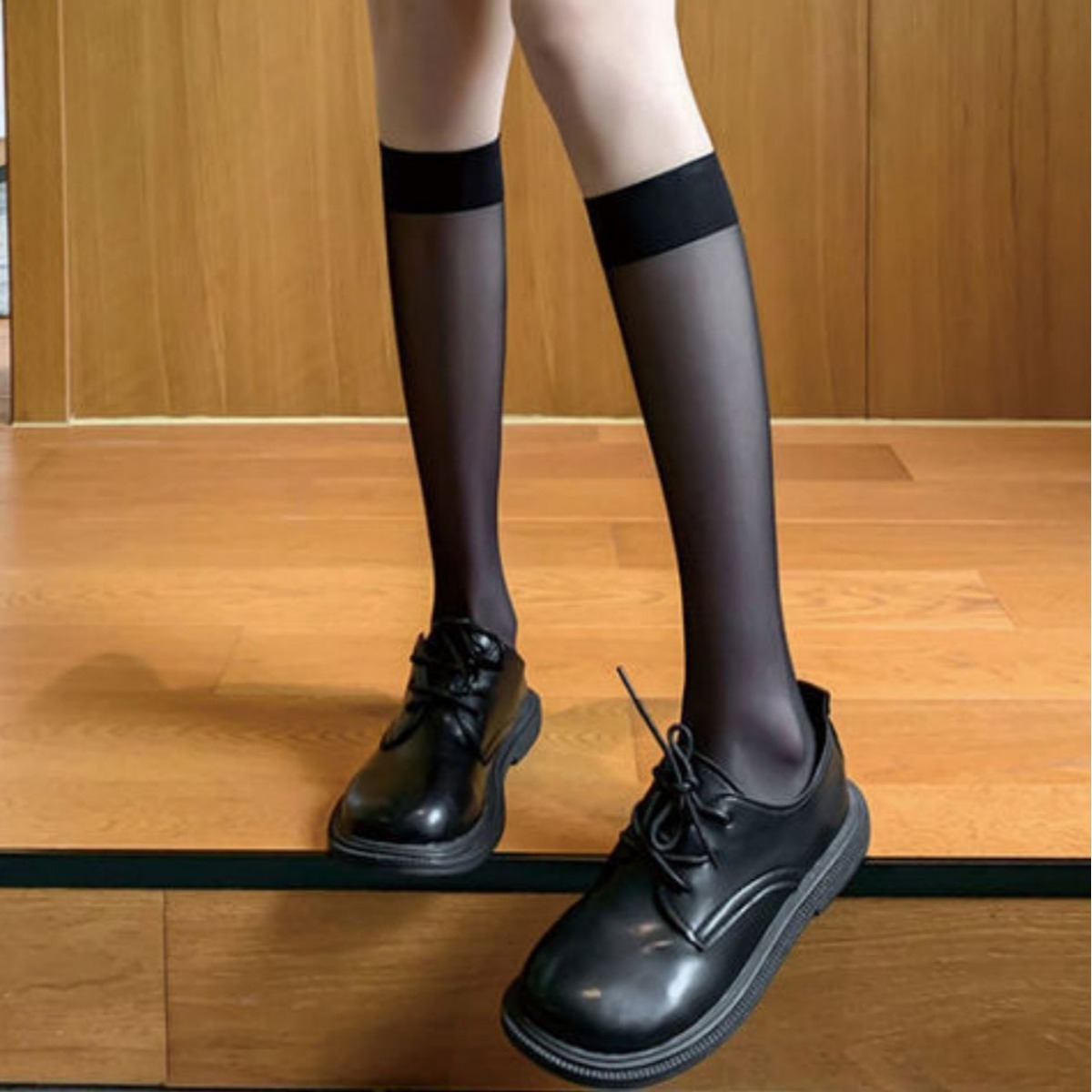 小腿絲襪防勾絲超薄款長襪子女肉色韓版半筒夏半截透明短襪中筒襪