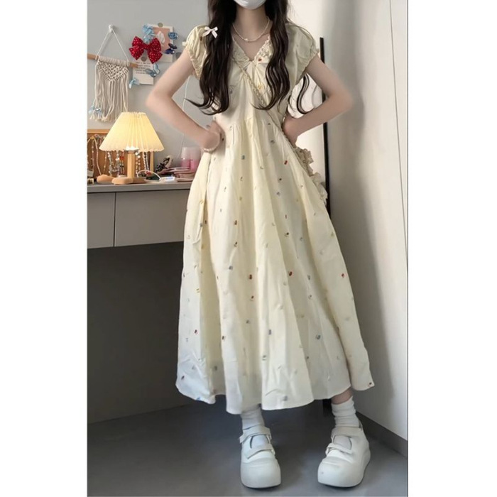 15中学生の女子夏服は学生学院の風波点のワンピースの高校の少女のスカートの甘い13歳の14|undefined