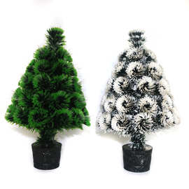 40cm小圣诞树圣诞节北欧桌面发光摆件餐厅商场装饰品迷你圣诞树