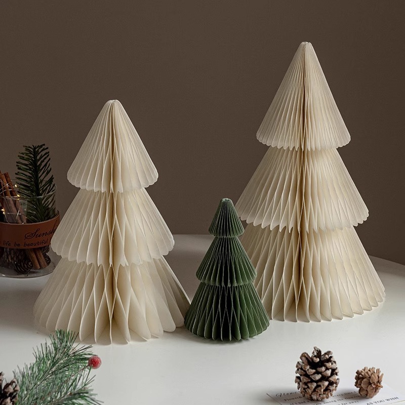 Decoraciones de Navidad, adornos de árbol de Navidad, colgantes de Navidad plegables, adornos de árbol de Navidad, árbol de mesa, árbol de Navidad