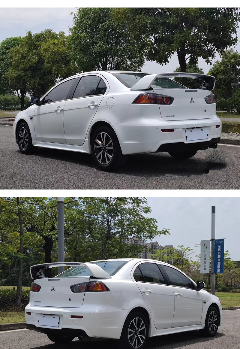 Suitable for Mitsubishi Lancer EVO rear spoiler modification, original Evolution high spoiler for track performance