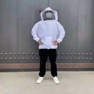 半身圆帽防蜂服 轻薄透气蜂衣 270g