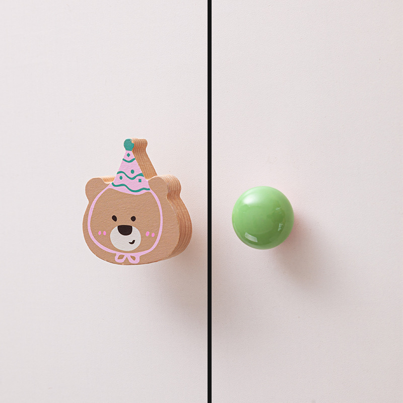 Ручка мебельная Puppy Wardrobe фиолетовый медведь в колпаке