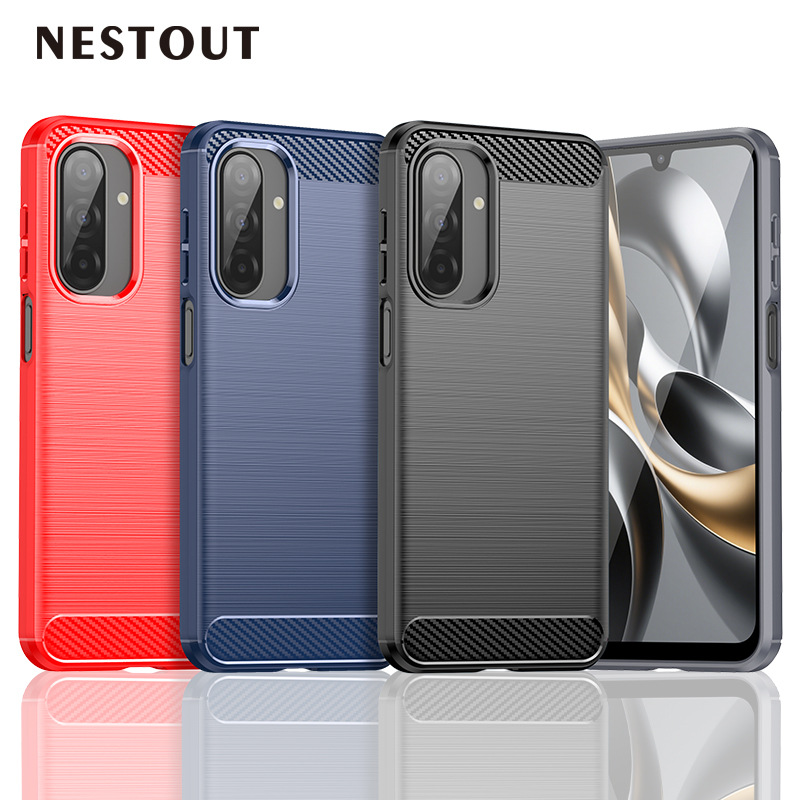 适用三星Galaxy A17 5G手机壳SAM A17拉丝碳纤维纹tpu防摔保护套