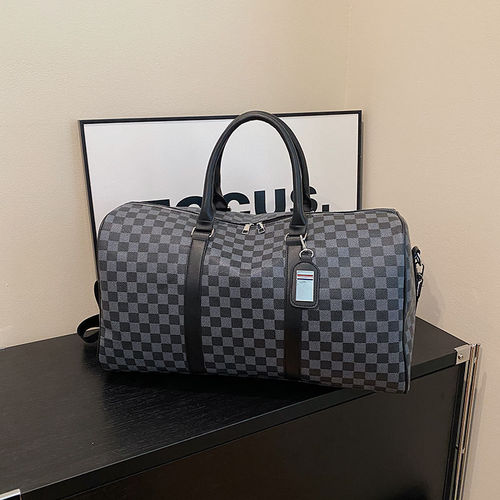 Travel bag chessboard large capacity travel bag storage bag suitcase waterproof crossbody hand-held portable