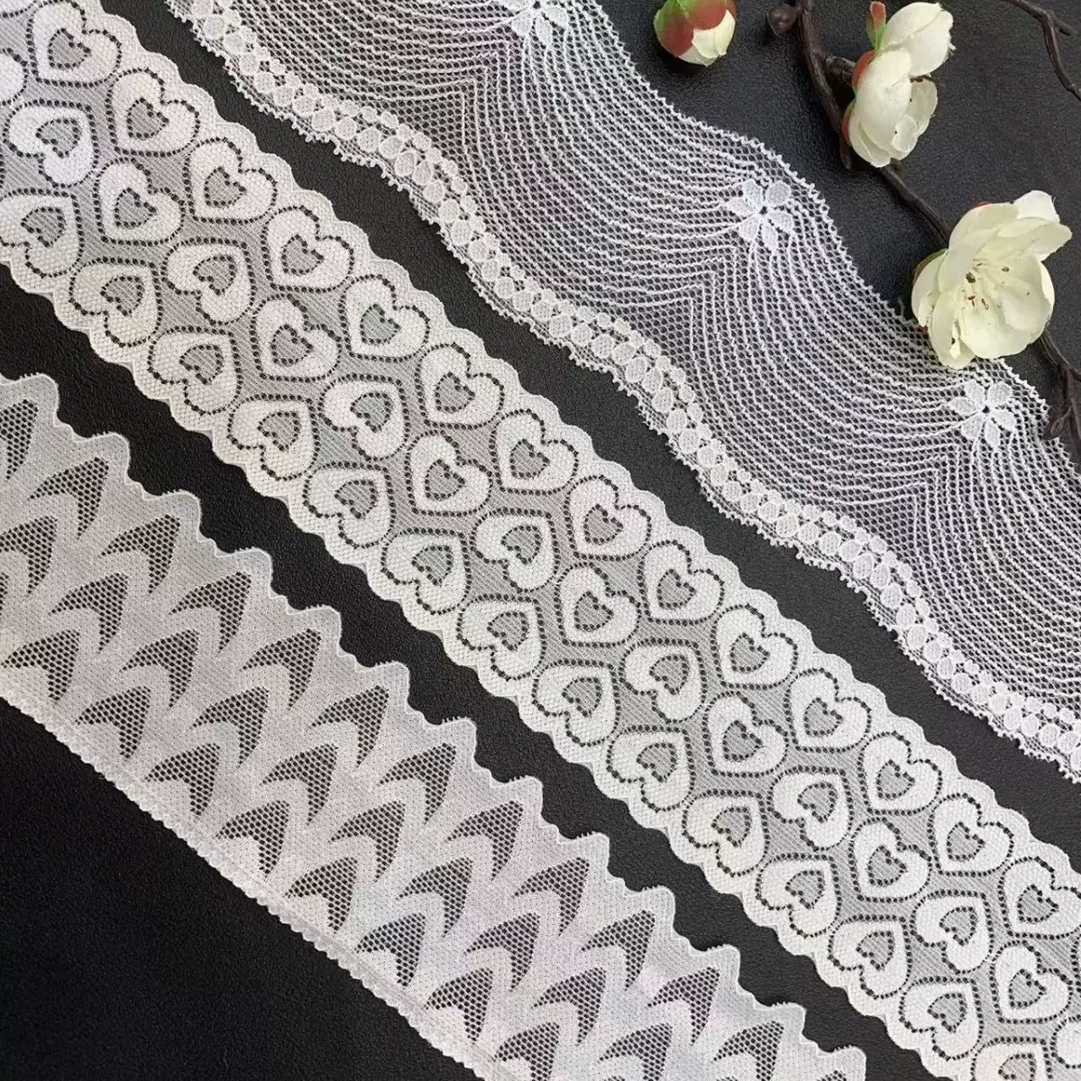 锦氨弹力蕾丝花边 细腻亲肤 手工艺品装饰花边辅料