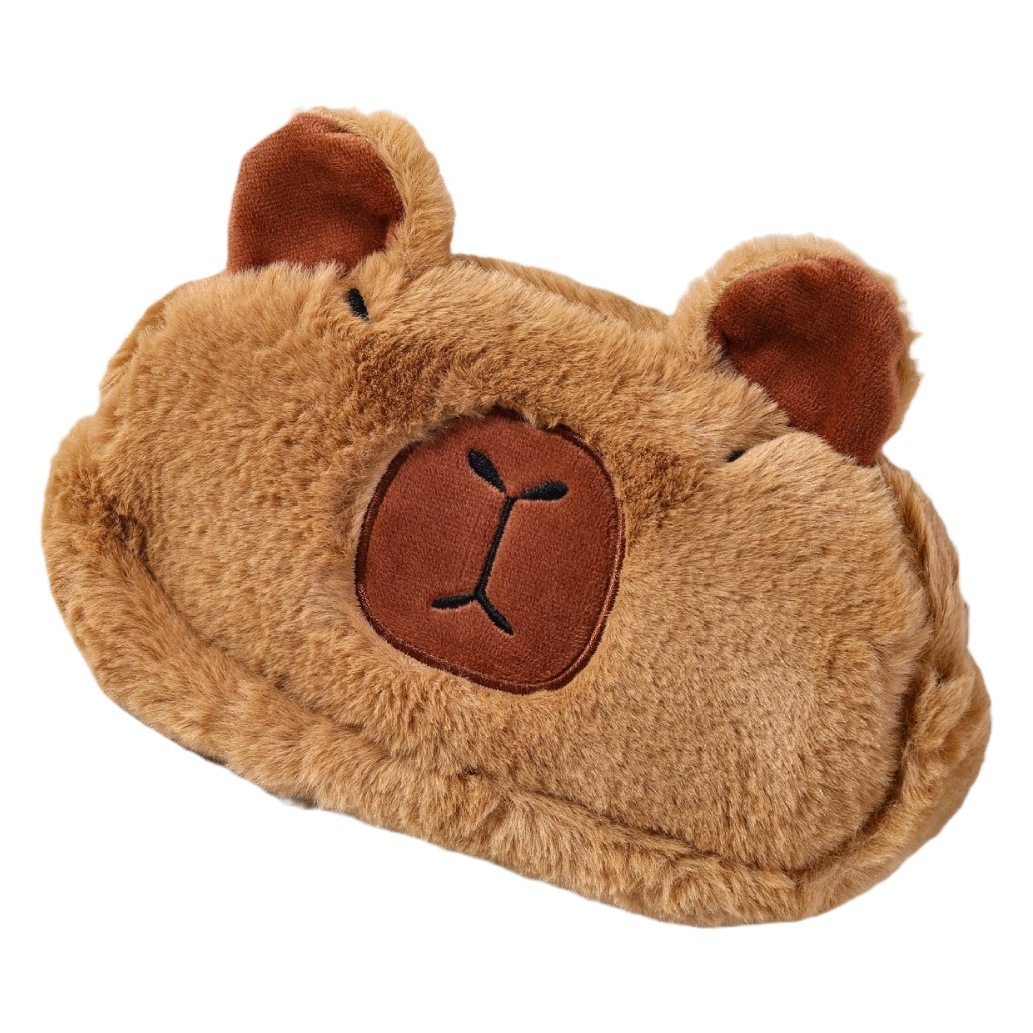 Pequeño Libro Rojo mismo estilo capabala caja de lápiz de peluche lindo papelería de dibujos animados bolsa de almacenamiento de gran capacidad caja de papelería para estudiantes