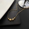 Fashionable necklace stainless steel, one bead bracelet, pendant, chain for key bag , simple and elegant design, light luxury style